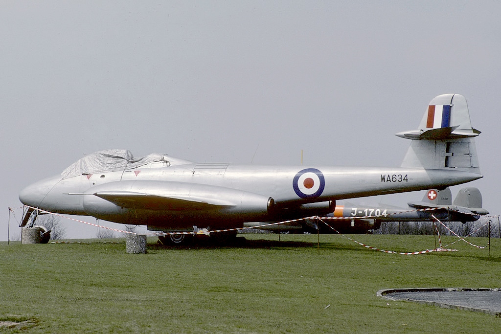 Ulster Aviation Society Receives ex-RAF Museum Meteor and Sycamore 11 Gloster Meteor T7 Mod UK Air Force AN2235213
