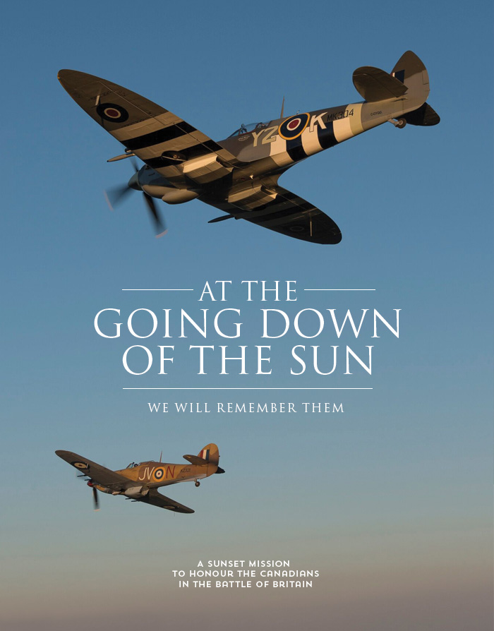 A sunset Mission to Honor the Canadians in The Battle of Britain 19 GoingDown00