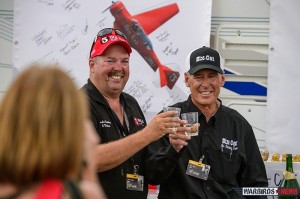 Reno Air Races: Day Three 12 Gordo Sanders and Nick Macy celebrating their 10th and 25th Anniversaries of their first Reno Air Races. (Image Credit: Moose Peterson)