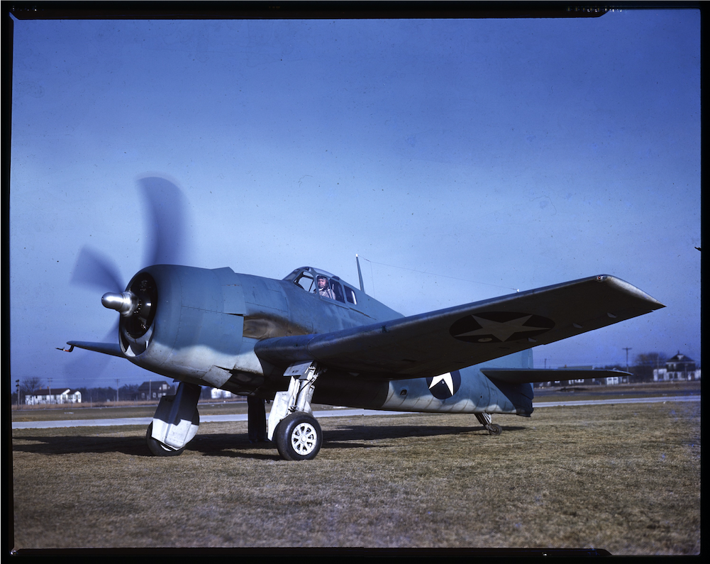 Today in Aviation History: First Flight of The Grumman F6F Hellcat 17 Grumman F6F 3 Hellcat Bu. No. 4778 Long Island New York circa 1942. Rudy Arnold Collection NASM