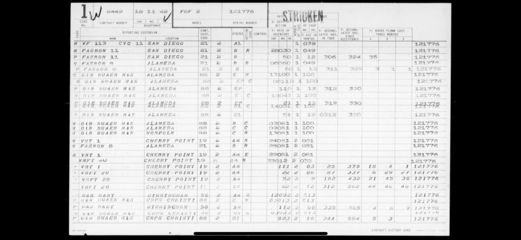 Blue Angels F8F-2 Bearcat Available at Courtesy Aircraft Sales 12 Grumman F8F 2 Bearcat Bureau Number 121776 part 2