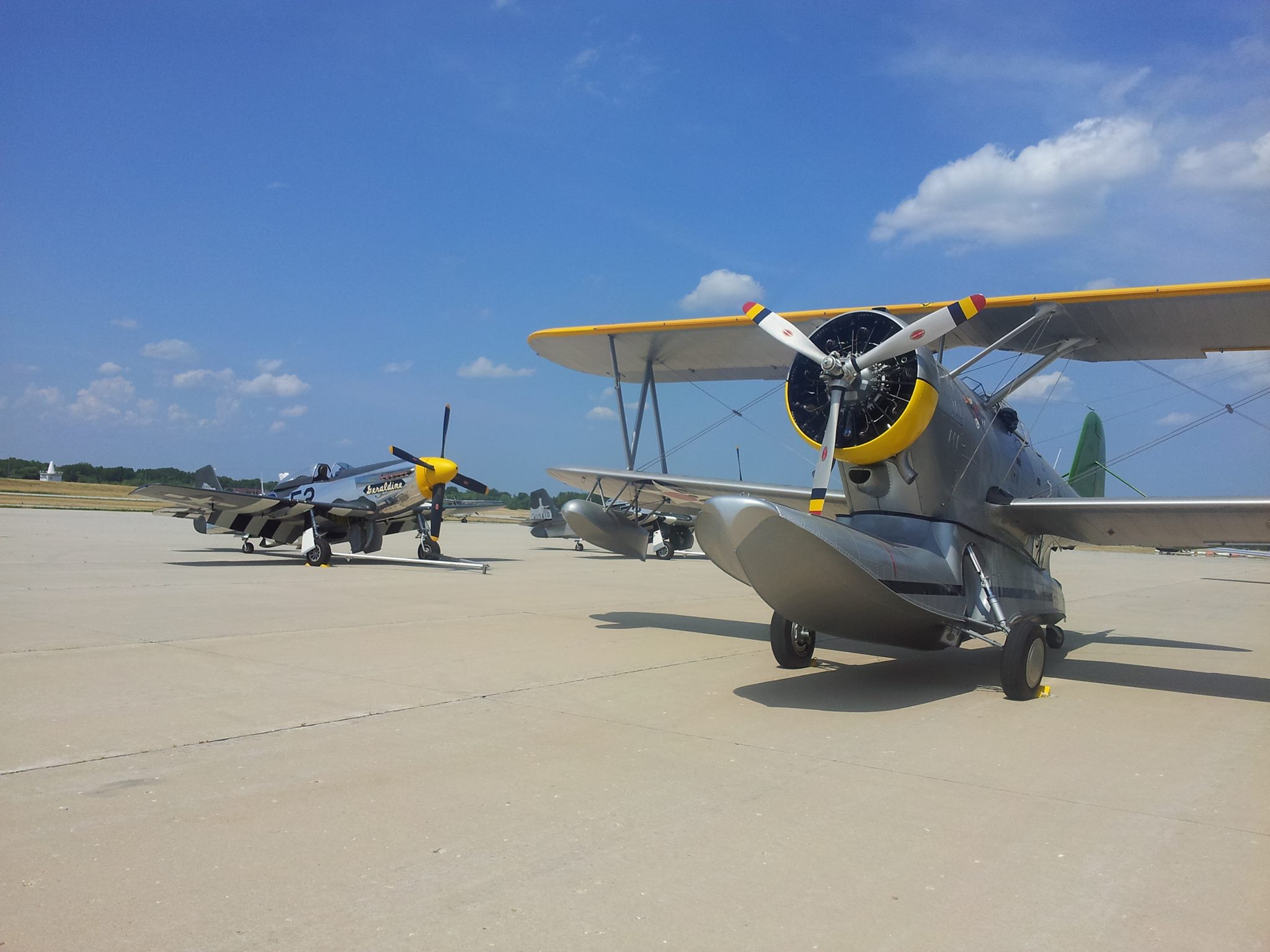 Unique P-40B Arrives At American Aero Services 11 Grumman J2F-4 Duck that was on the airstrip at Ford Island on the day of the attack. Accordingly to Robert Oman who maintains her: "The owner Chuck Greenhill fly's it a couple times a year including getting the old bird wet." (Image courtesy of Robert Oman)