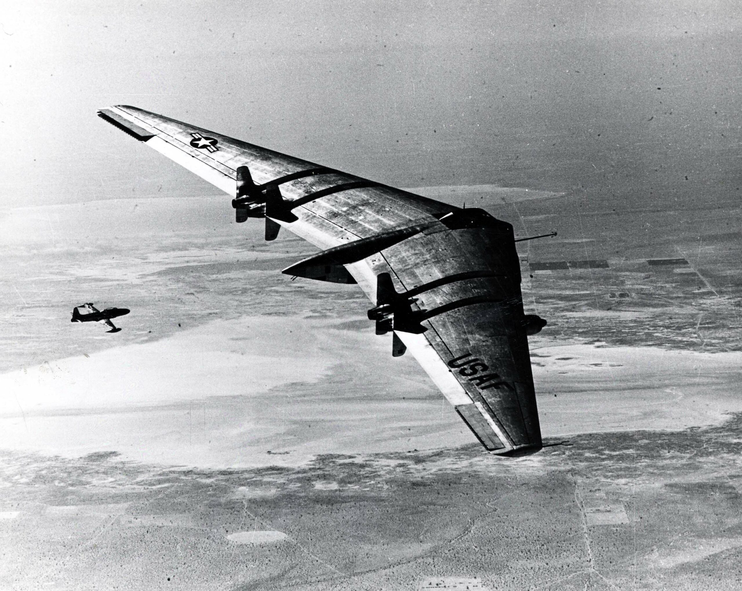 This Day in Aviation History: First Flight of The YB-49 14 Grumman YB 49 and T 33 scaled