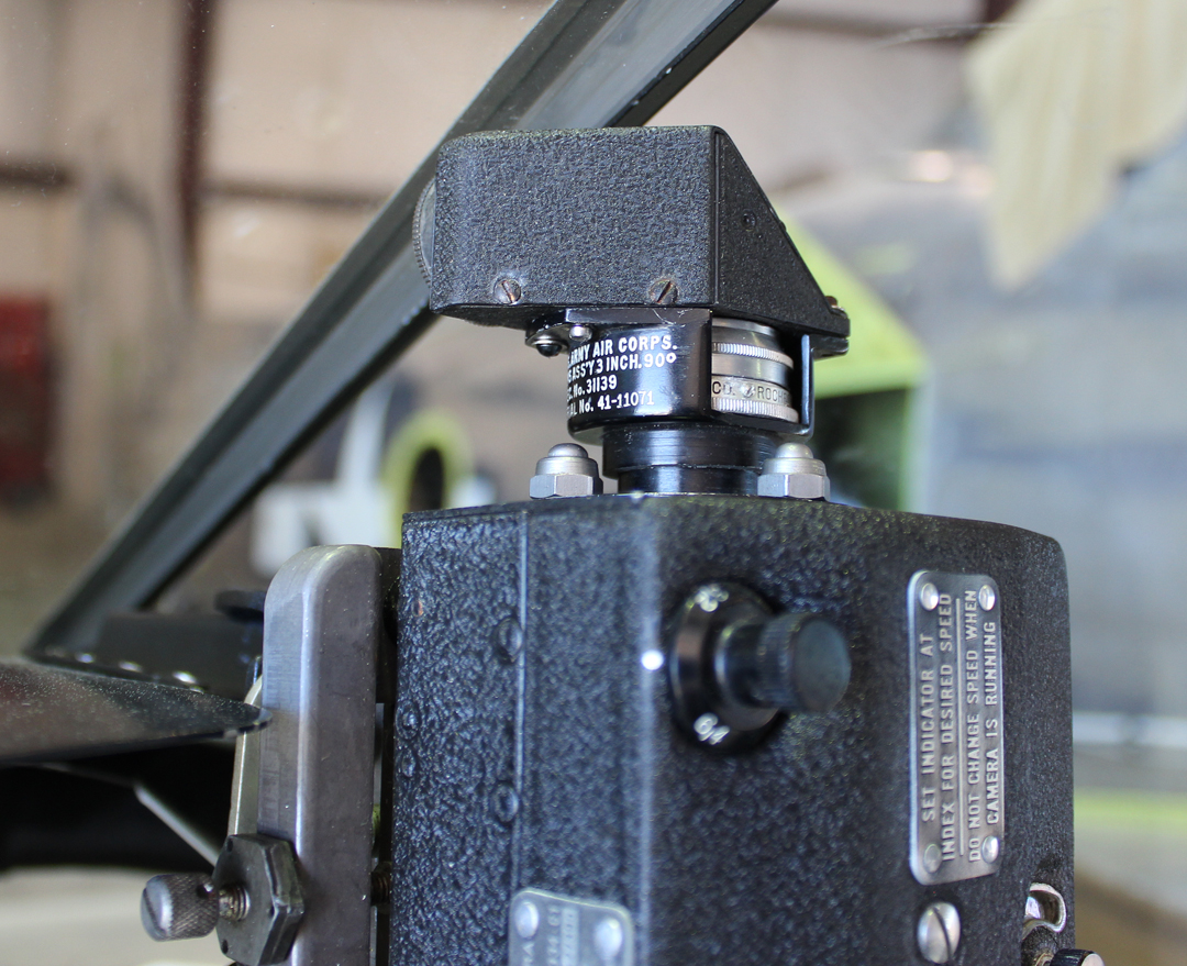 XP-82 Twin Mustang - January 2017 - Restoration Update 13 The 90˚ periscope on the gun strike camera is now installed. (photo via Tom Reilly)