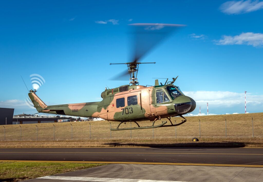 HARS' Vietnam War Veteran Bell UH-1 Huey Flies in Australia 15 HARS Huey Howard Mitchell 01
