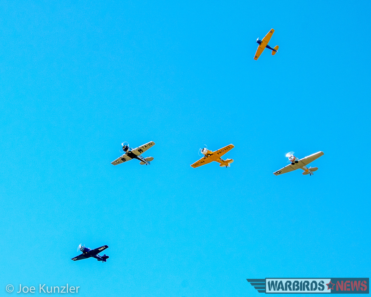 Props & Ponies at the Heritage Flight Museum - Air Show Report 25 Missing man tribute to Ed Maloney. (photo by Joe Kunzler)