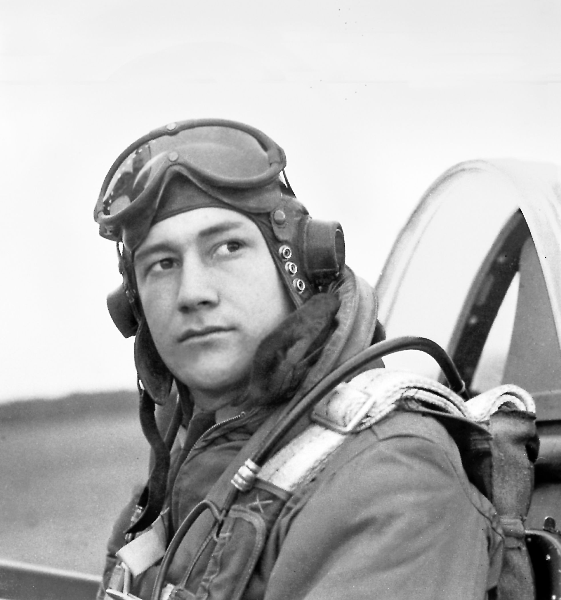 Then and Now: A Return to Bodney with 352nd FG Mustang 'Miss Helen' 14 HO M bar Lt Col Raymond Littge PR Picture