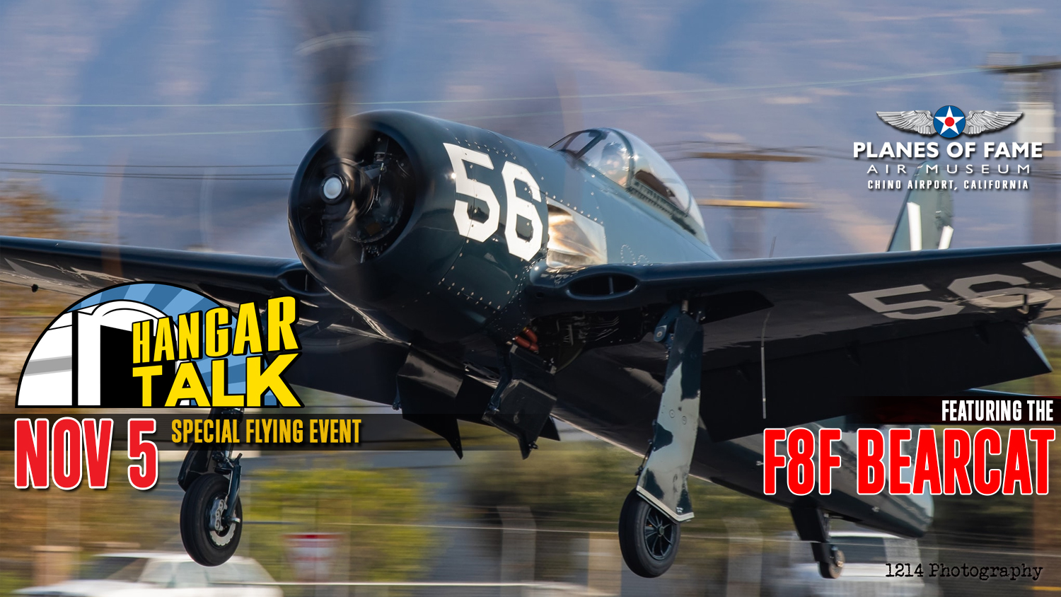 F8F Bearcat Demo/Hangar Talk at Planes of Fame November 5th 10 Hangar Talk and Flying Demo of the Grumman F8F 2 Bearcat