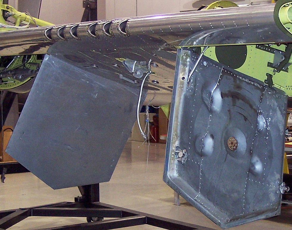 XP-82 Twin Mustang - August 2016 - Restoration Update 19 Pat Harker’s undamaged inboard doors that the project got excellent data from. (photo via Tom Reilly)