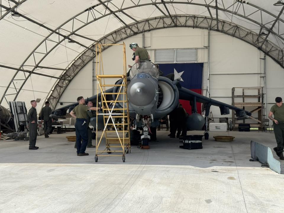 Fort Worth Aviation Museum Welcomes Combat Veteran AV-8B Harrier II+ 15 Harrier Finds Final Home in Fort Worth Aviation Museum demilitarization