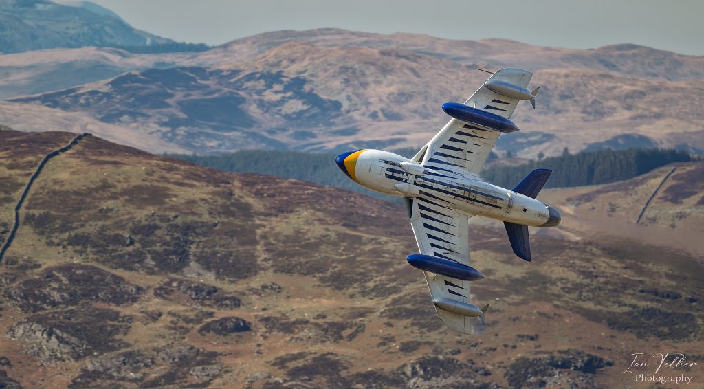 A Ghost From The Past: Hawker Hunter Soars Through the Mach Loop 10 Hawker Hunter Survivor XE688