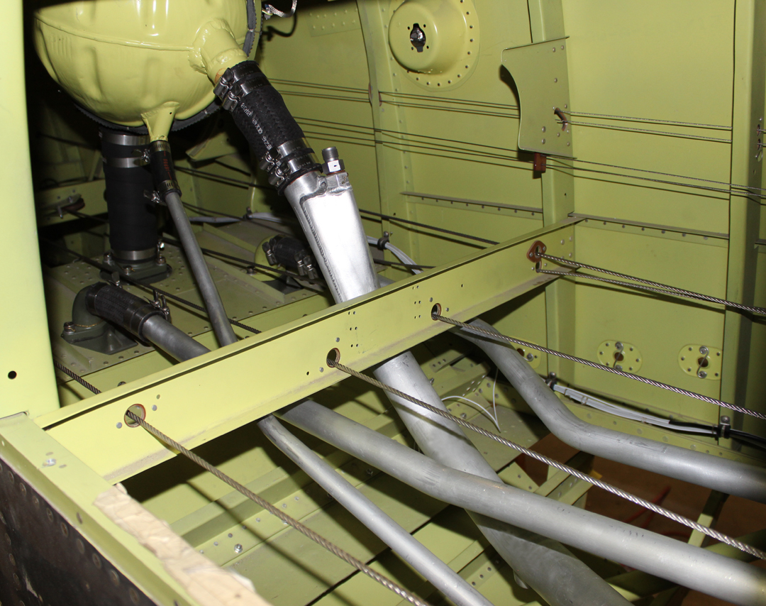 XP-82 Twin Mustang - February 2016 - Restoration Update 17 One of the cooling system header tanks (upper left) and associated tubes. (photo via Tom Reilly)