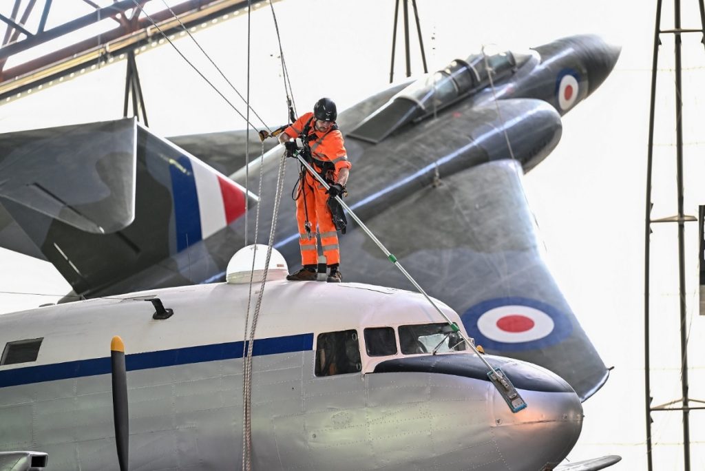 High-Level Aircraft Cleaning at RAF Museum Midlands Set for March 18, 2025 10 High level aircraft cleaning at RAF Museum Midlands 005