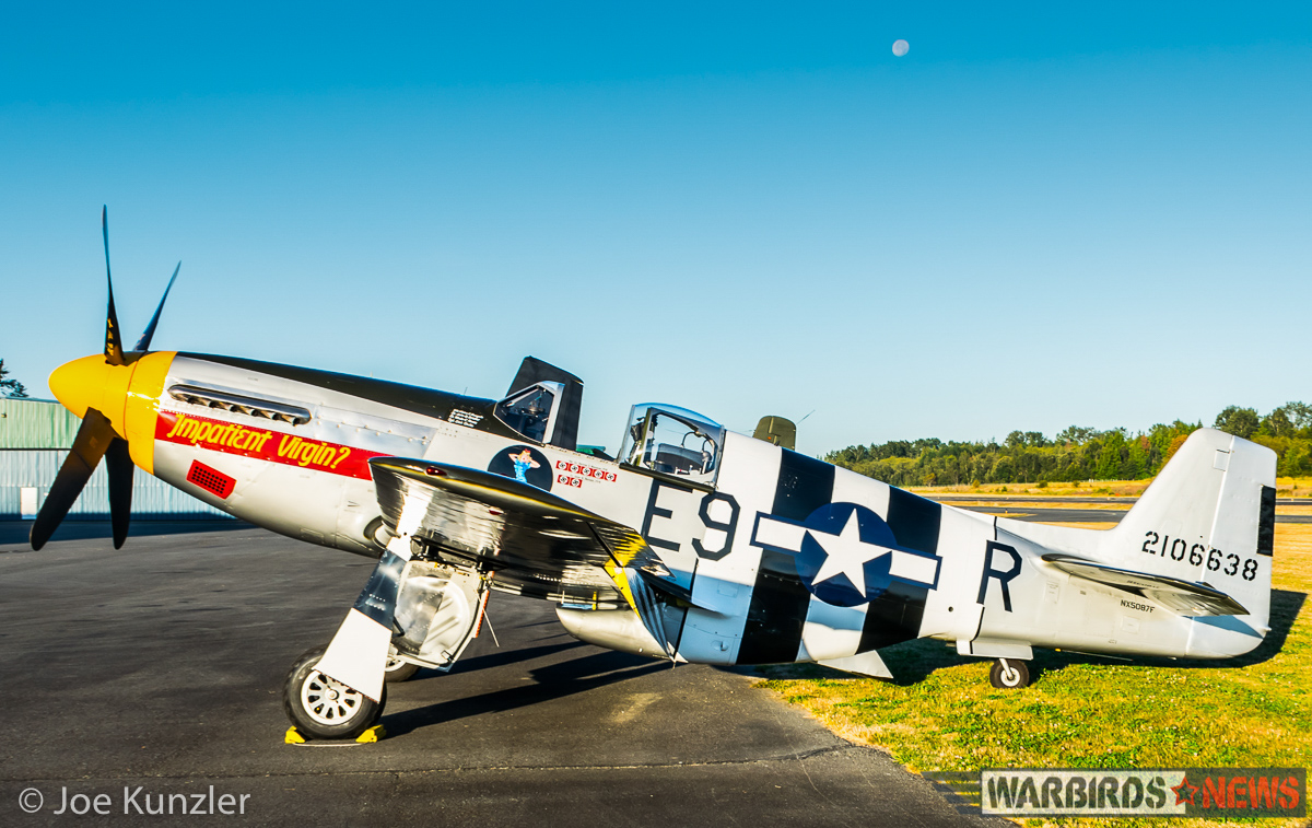 Props & Ponies at the Heritage Flight Museum - Air Show Report 24 Historic Flight Foundation's P-51B 'Impatient Virgin'. (photo by Joe Kunzler)