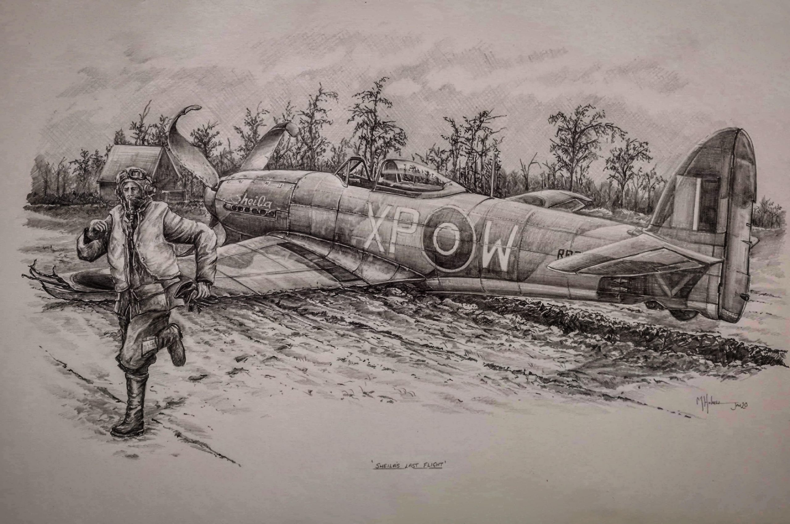 Hawker Typhoon Mk.IB RB396 - Final Wartime Flight Anniversary 13 Holness complete scaled