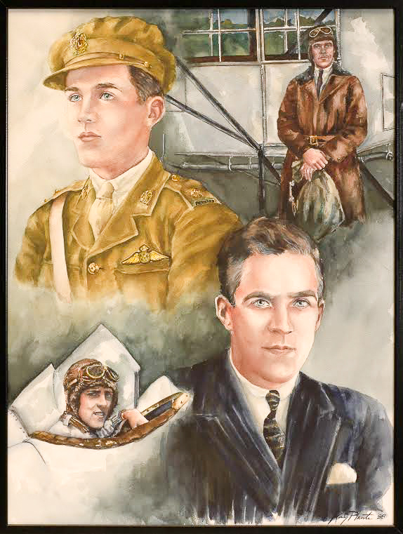 The Canadian Aviation Heritage Centre in Montreal, Quebec 11 An illustration of Canadian aviation pioneer Hubert Pasmore. His son, Godfrey, founded the Canadian Aviation Heritage Center (painting by Kay Plante)