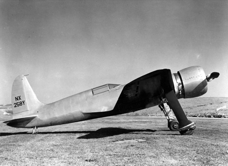 Today in Aviation History: Howard Hughes Breaks the World Landplane Speed Record 11 Hughes H 1B NX258Y at Hughes Airport Culver City California. SDASM