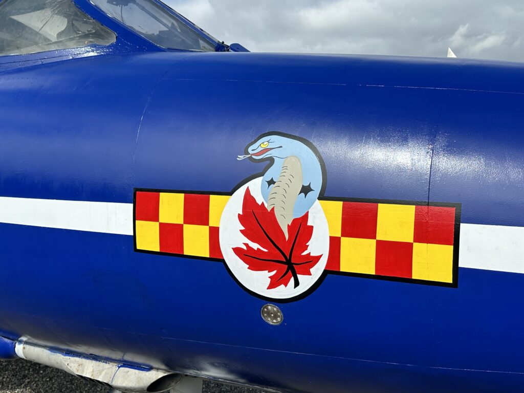 Hunter and Harvard Restoration Progress at Newark Air Museum 10 Hunter XL605 Repaint DTEP 010624 7845