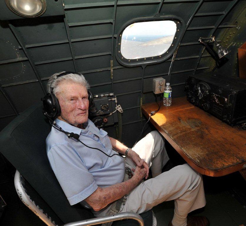 A VETERAN’S STORY: Unarmed and Out of Fuel 13 I took this photo of Roy Reid when we took a courtesy flight on the Memphis Belle