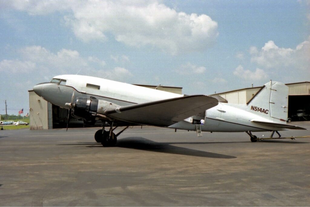 CAF Gulf Coast Wing Acquires AC-47 "Spooky" 11 IFL DC 3 N514AC Pontiac MI June 1994 Michael Prophet