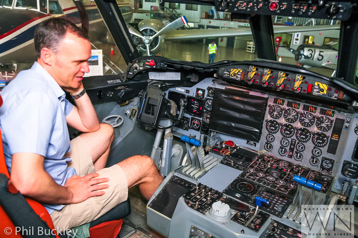 Former RAAF Lockheed Orion Officially Handed Over to HARS 23 Another great view of the Orion's cockpit. (photo by Phil Buckley)