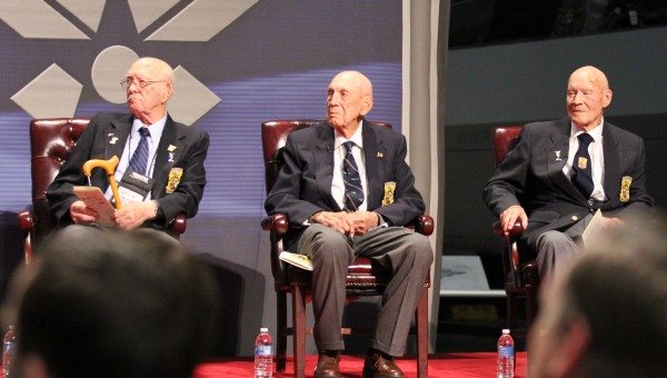 World War II's Doolittle Raiders Making Final Toast 10 Raiders participating Saturday were Lt. Col. Richard “Dick” Cole, Doolittle’s co-pilot, 98, of Comfort, Texas; Lt. Col. Edward Saylor, 93, of Puyallup, Wash., and Sgt. David Thatcher, 92, of Missoula, Mont.The fourth surviving Raider, Lt. Col. Robert Hite, 93, couldn’t come. (Image credit Adam White)