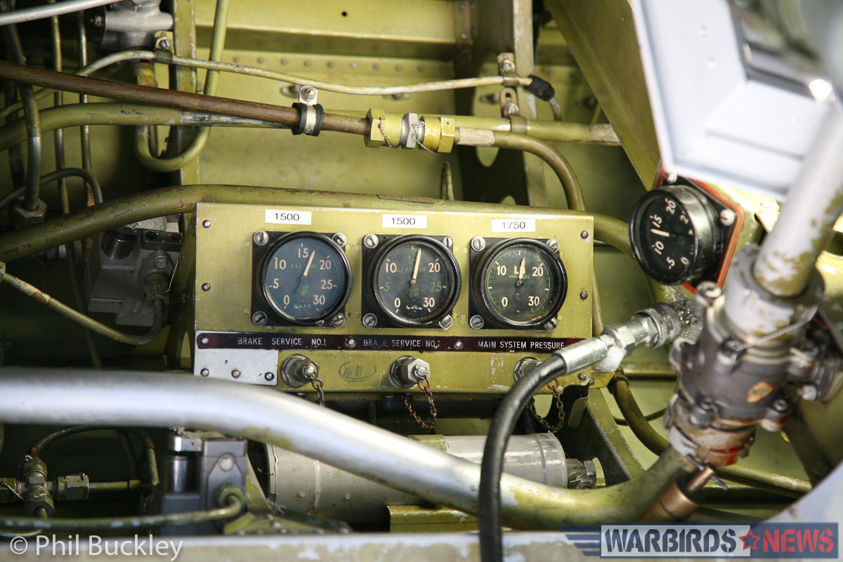 Twin Pioneer Restoration Update from Downunder 18 Brake line gauges inside the engine nacelle. (photo by Phil Buckley)