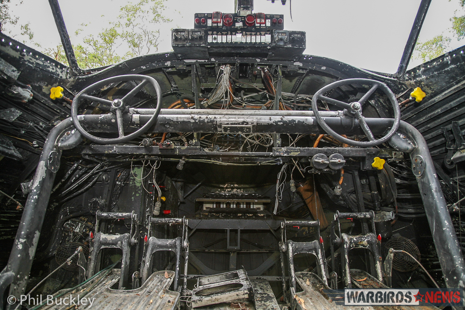 Downunder PBY - Restoration Report from Rathmines, Australia 15 The stripped-out cockpit is receiving treatment. (photo by Phil Buckley)