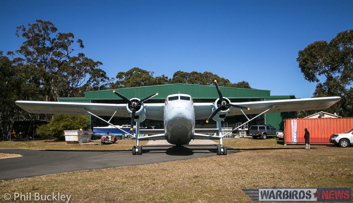 Twin Pioneer Restoration Update from Downunder 30 Out in the fresh air for an engine test. (photo by Phil Buckley)