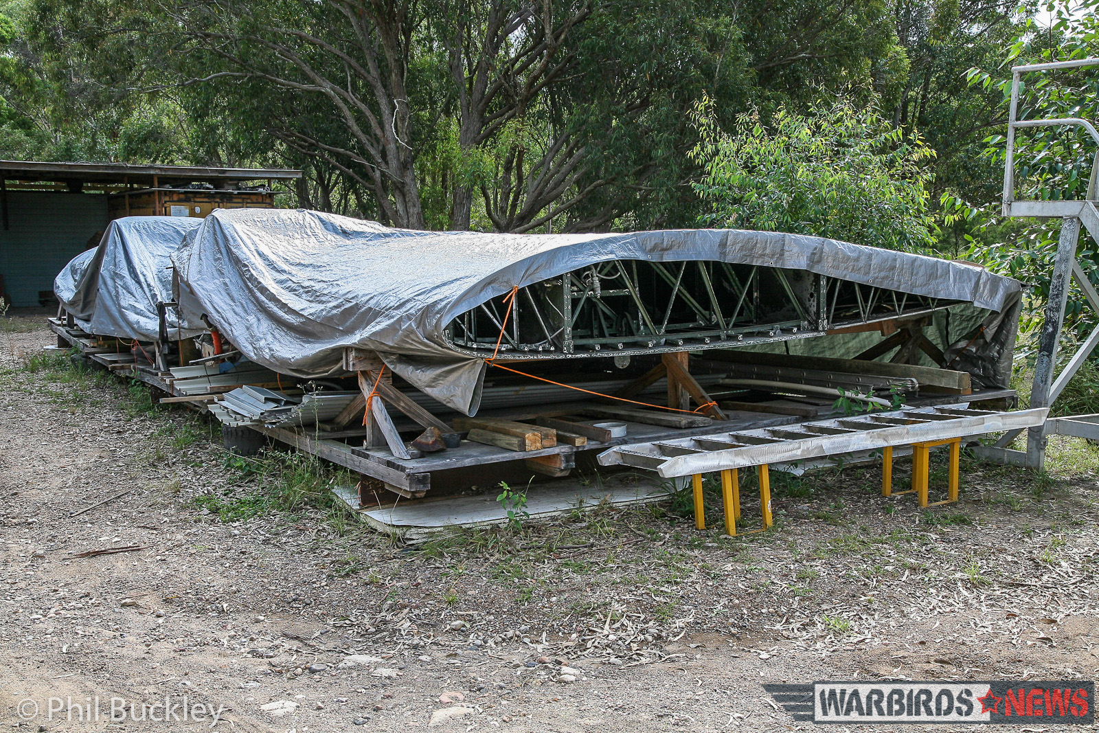 Downunder PBY - Restoration Report from Rathmines, Australia 22 The wings are currently in storage. (photo by Phil Buckley)