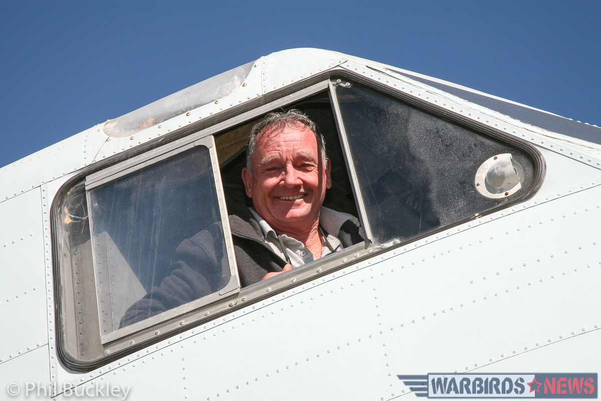 Twin Pioneer Restoration Update from Downunder 32 Johnny Land in the right seat for the engine test. (photo by Phil Buckley)