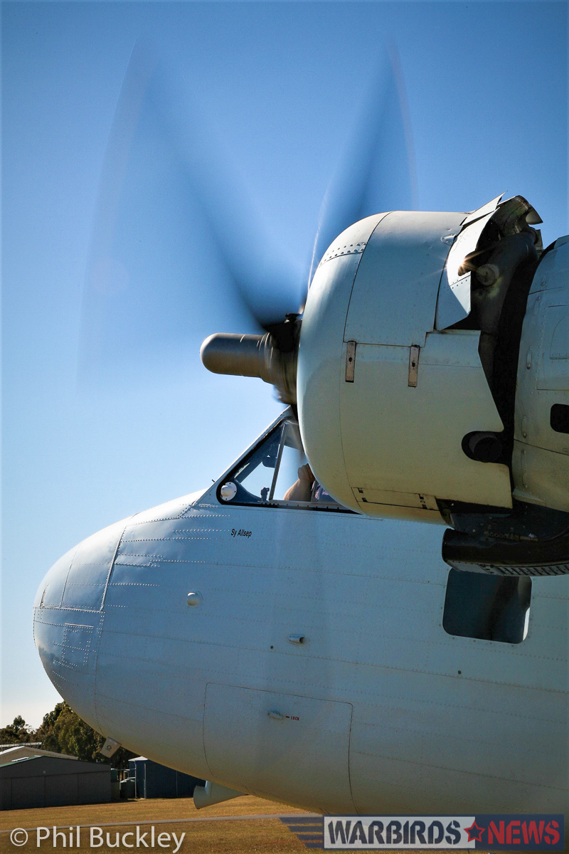 Twin Pioneer Restoration Update from Downunder 35 Running the left-hand engine. (photo by Phil Buckley)