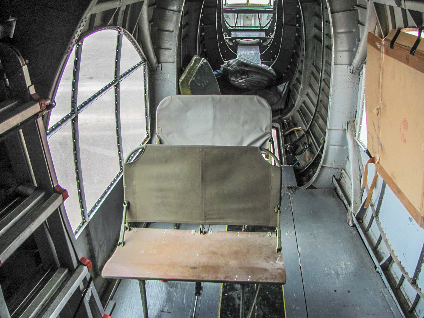 Privateer Airborne 25 GossHawk also replaced the floor and added crew seats in the waist section. (GossHawk Unlimited photo)