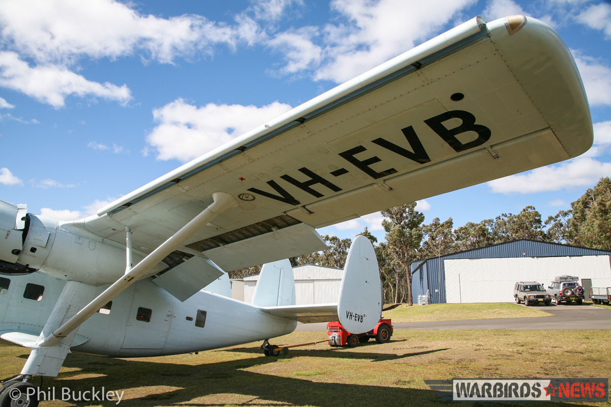 Twin Pin Revival - A Classic Warbird Transport Comes Back to Life Down Under 19 Another view of the massive, high-lift wing. (photo by Phil Buckley)