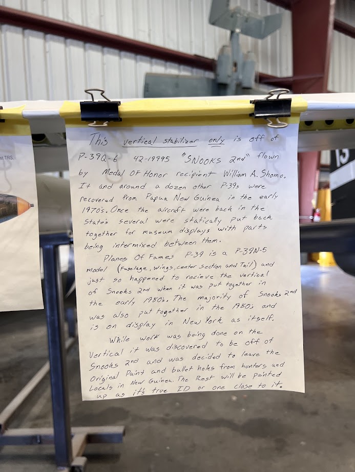 Planes of Fame's Restoration of a Bell P-39 Airacobra 25 IMG 2185 Sep 2025