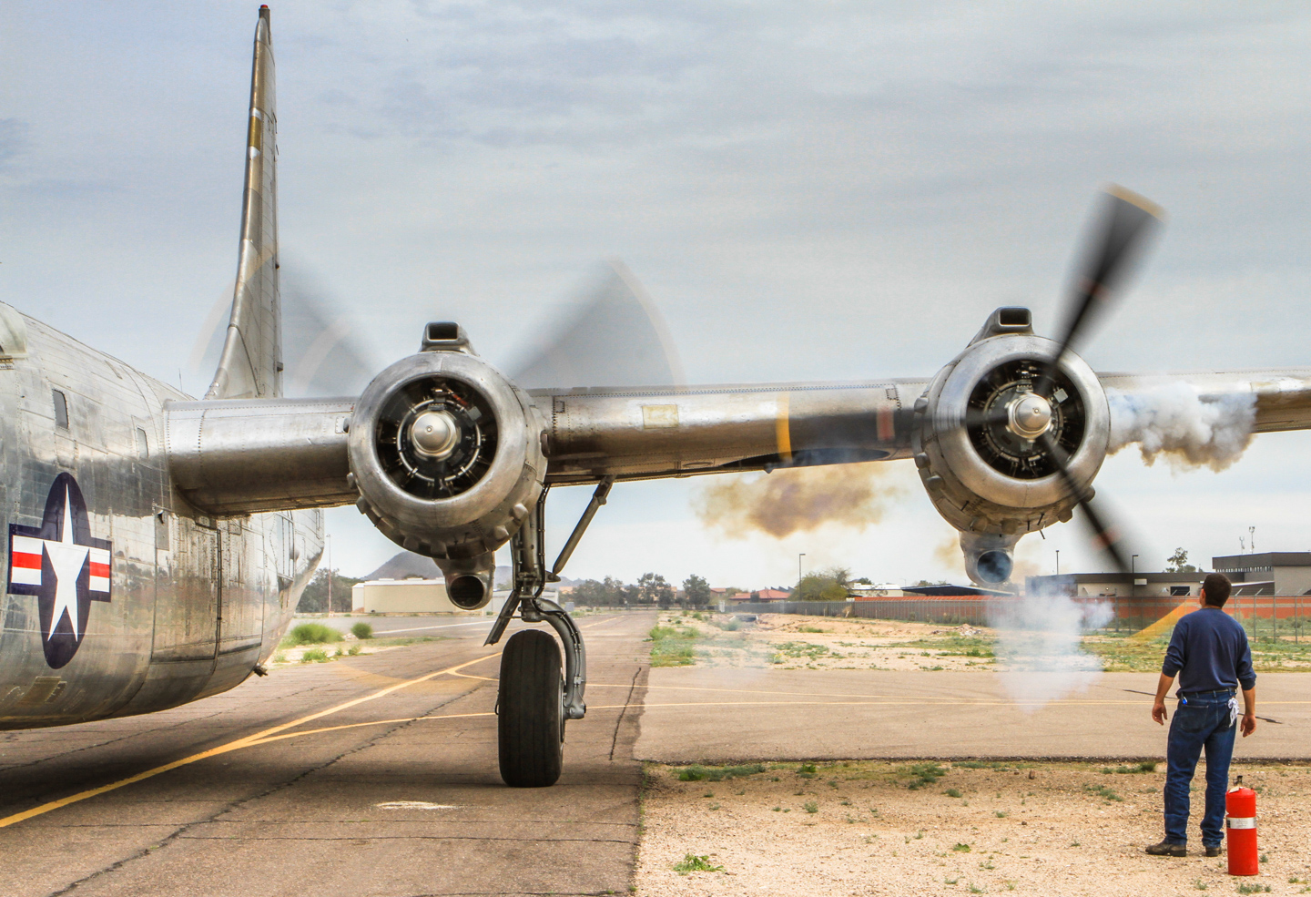 Privateer Airborne 49 All four humming! (GossHawk Unlimited photo)