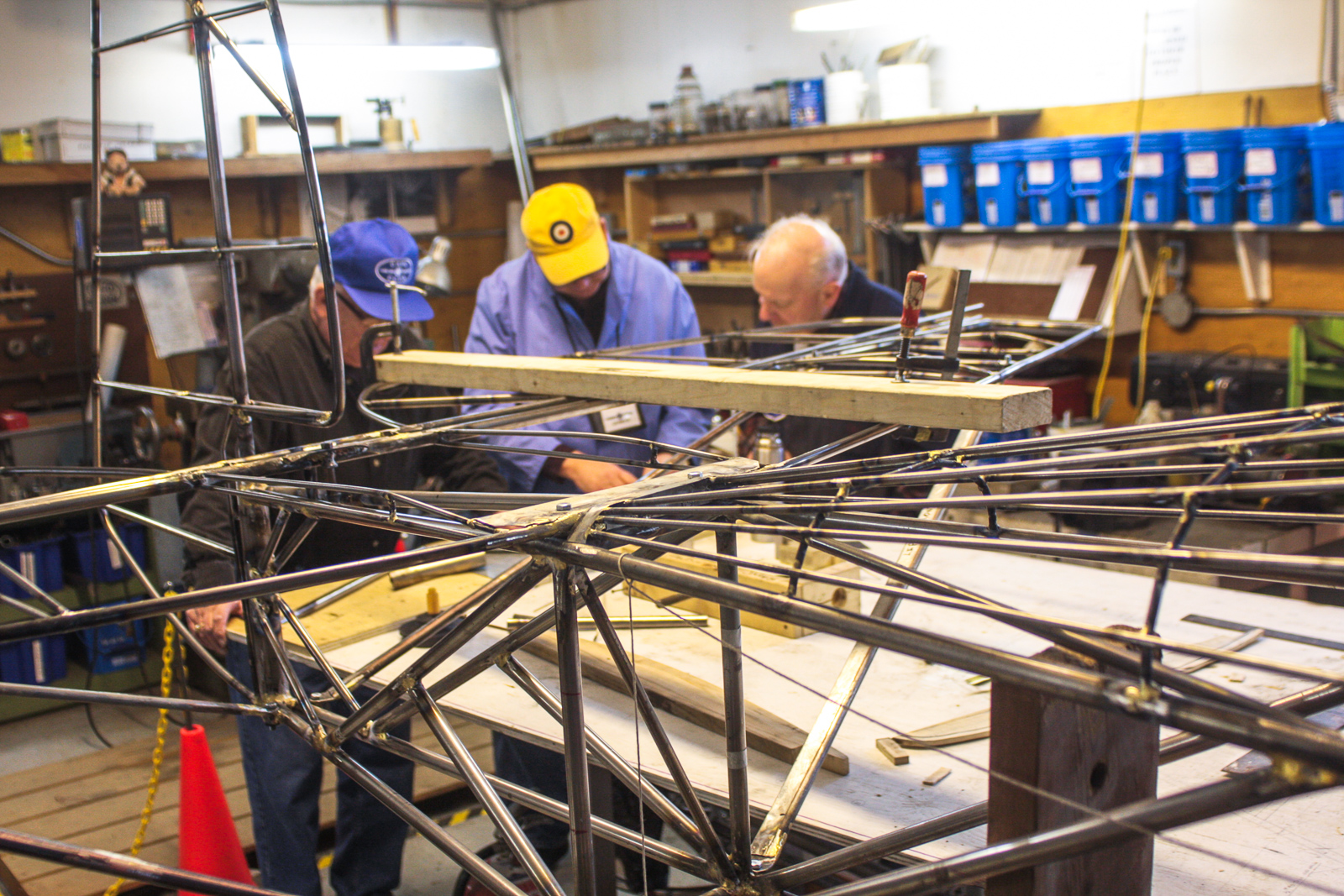 The Canadian Aviation Heritage Centre in Montreal, Quebec 16 Working in the restoration shop. (photo via Benoit deMulder)