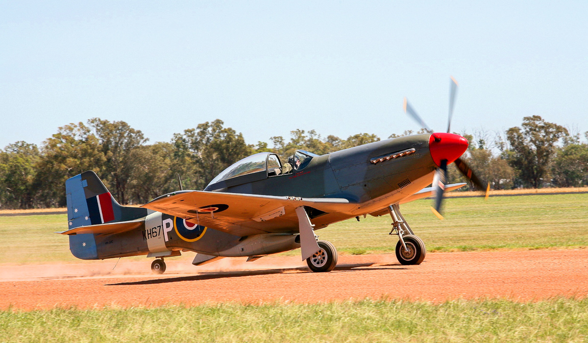 2015 Temora Aviation Museum - Warbirds Downunder Air Show Report 21 A nice closeup of the Dick Hourigan's CAC CA-18 Mustang 21. (photo by Phil Buckley)