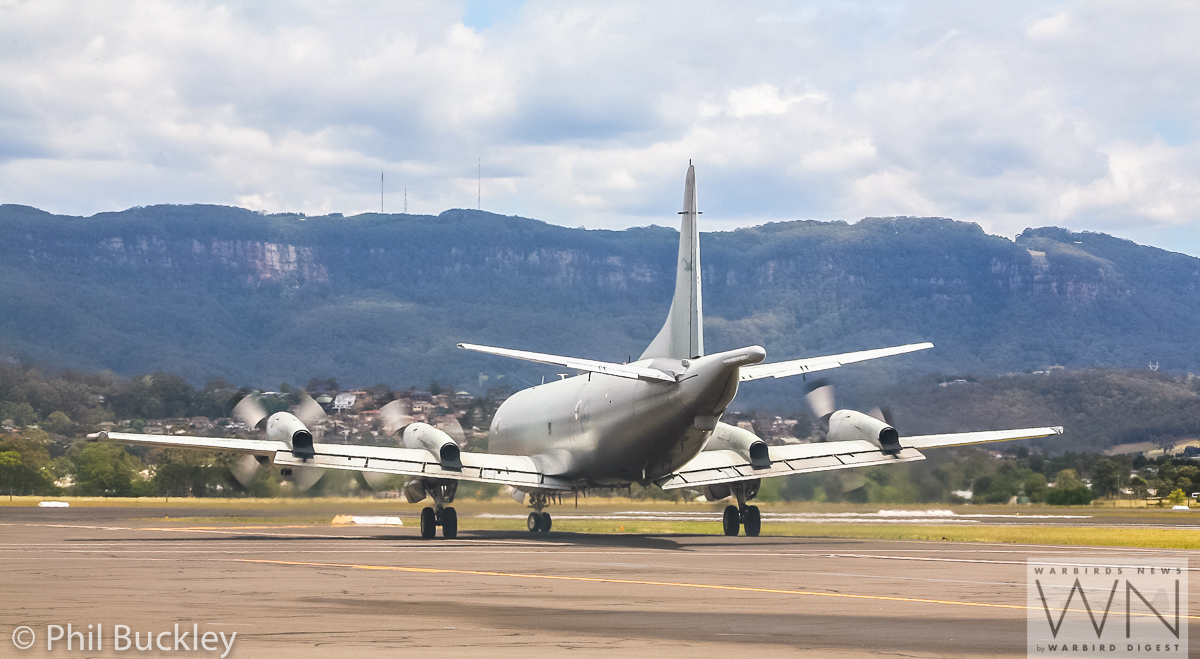 Former RAAF Lockheed Orion Officially Handed Over to HARS 37 RAAF AP-3C Orion A9-659 taxiing out for takeoff. (photo by Phil Buckley)