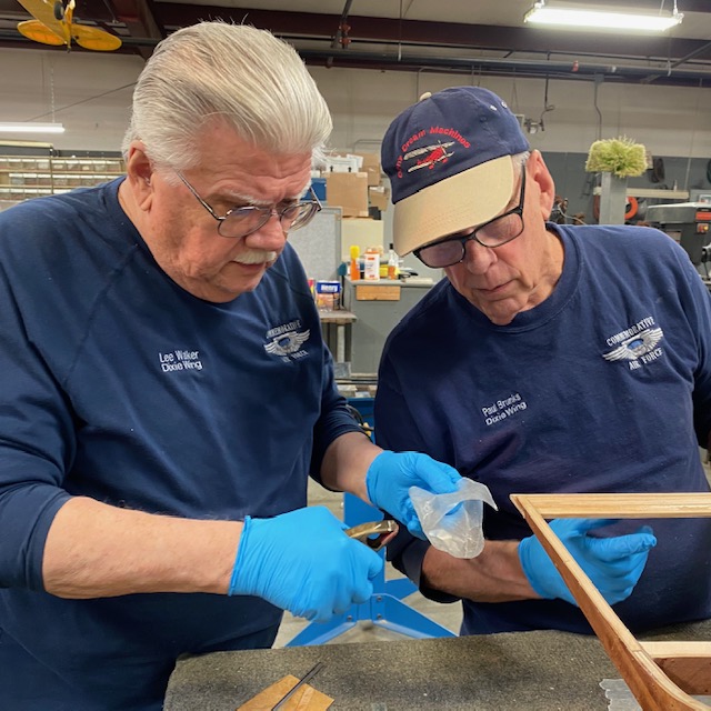 CAF Dixie Wing Crew Producing Wooden Wings 11 IMG 5665