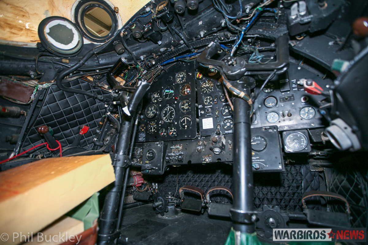 English Electric Canberra WD954 - Nose Section Restoration Update 15 Another view inside WD954's cockpit. The quality of the restoration is clearly evident. (photo by Phil Buckley)