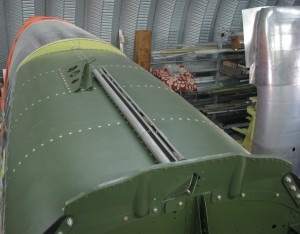 XP-82 Twin Mustang Restoration Project-October Update 11 The aft canopy track.