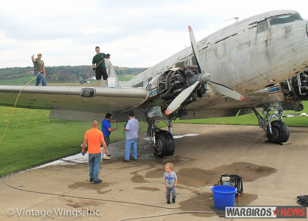'Beach City Baby' - A C-53 Skytrooper Will Rise Again 17 Beach City Baby receiving already receiving some TLC with Vintage Wings Inc. (photo via Vintage Wings Inc.)
