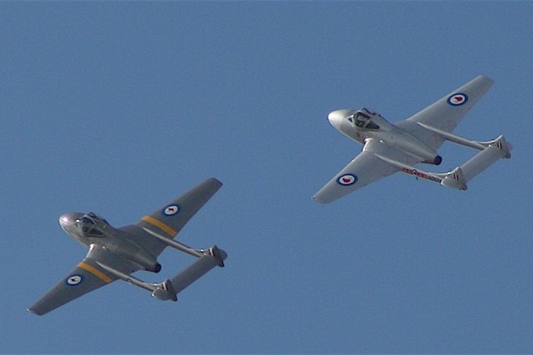 Gigatown Wanaka Jets , Jet Racing Reno Style 10 Two Vampire jets.