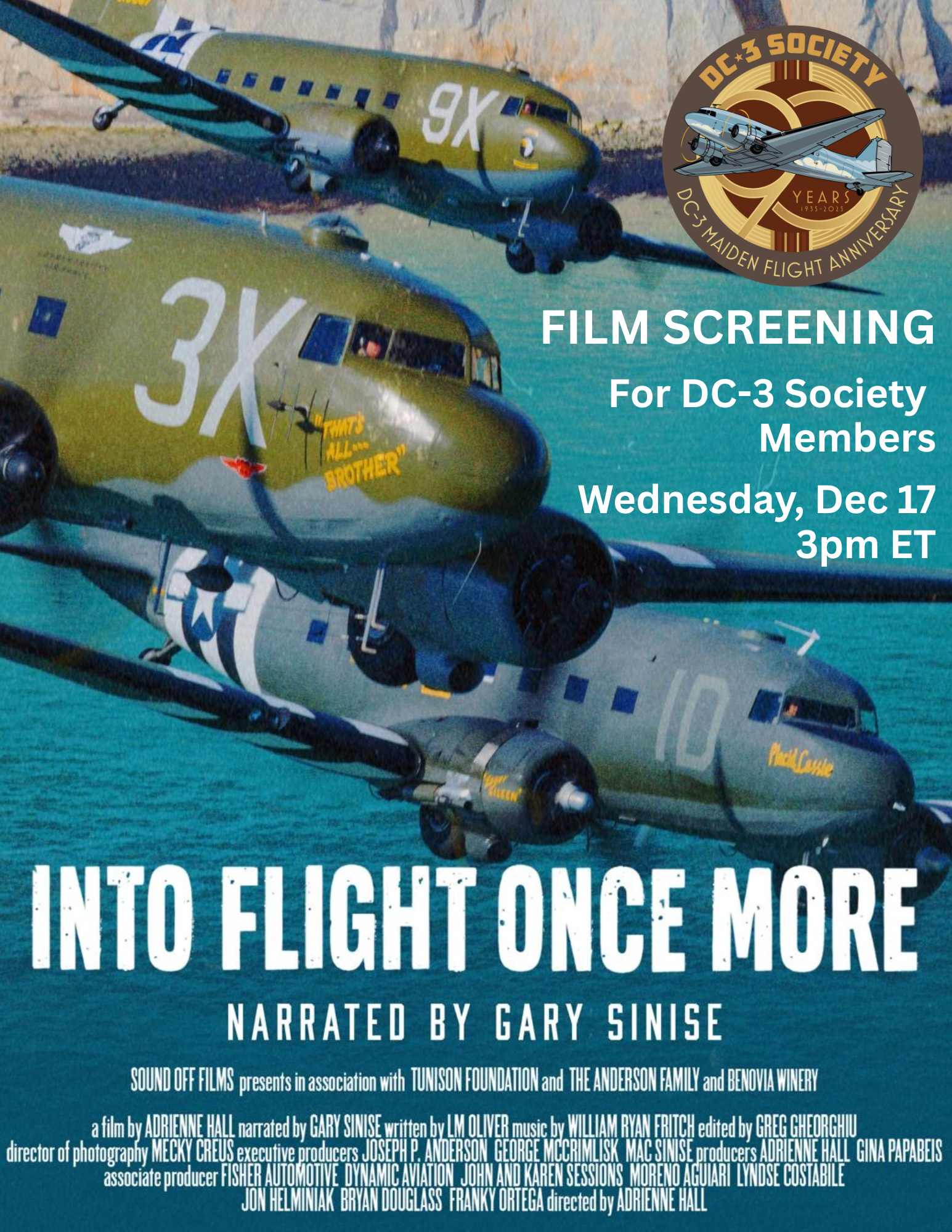 Honoring 90 Years of the Douglas DC-3 and the Continued Evolution of the Mission to Preserve It 15 Into Flight Once more 1