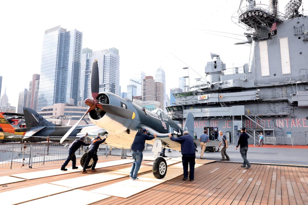Donor Support Powers Preservation and Innovation at the Intrepid Museum 17 Intrepid Museum Acquire Iconic FG 1D Corsair 8 1