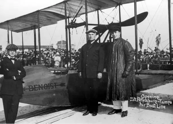 Today In Aviation History: Start of the World's First Scheduled Airline 14 JANNUS Antony with Fandler and Pheil.jpg