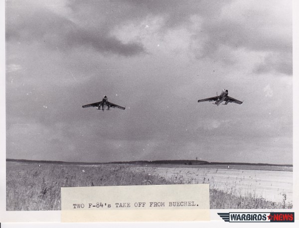 The Luftwaffe in 1961 by Howard "Scrappy" Johnson, Part 3 11 Another great pictures ( scanned by the author) of two F-84's at take off.