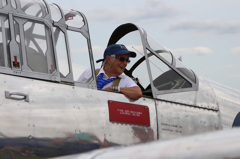 Restored BT-13 Donated to The National WASP Museum 12 WASP Jane Doyle, in this BT-13 in Oshkosh, WI