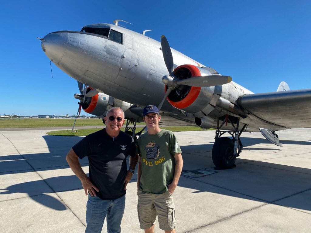 Tim Savage Adds Historic Western Airlines DC-3 to Collection 13 Job Savage and Larry Lumpkin